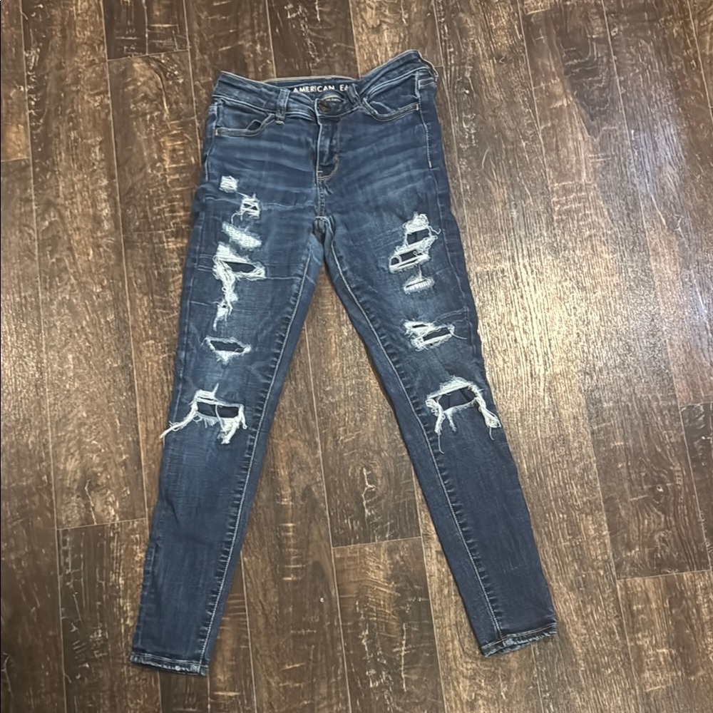American Eagle Outfitters Women's Distressed Jeggings - Size 0